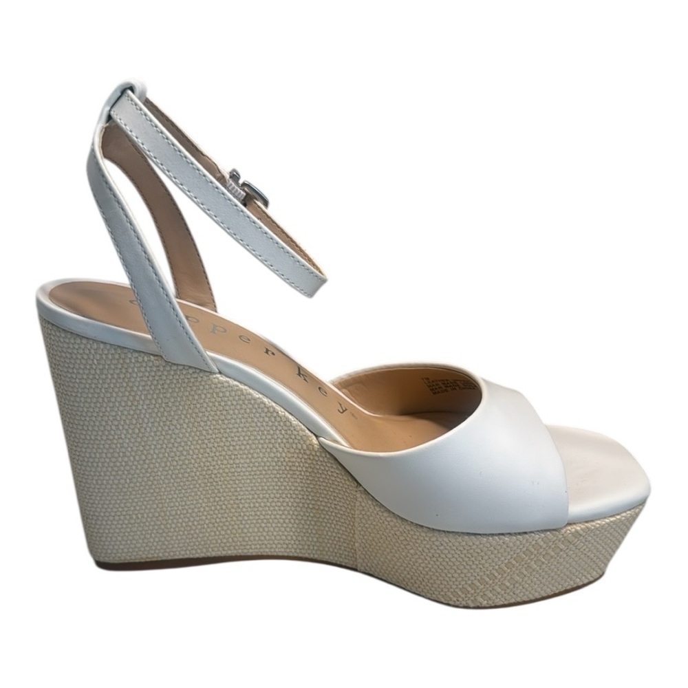 Copper Key Women’s NWOT White Square Toe Ankle Strap 7M Daybreak - Picture 4 of 12